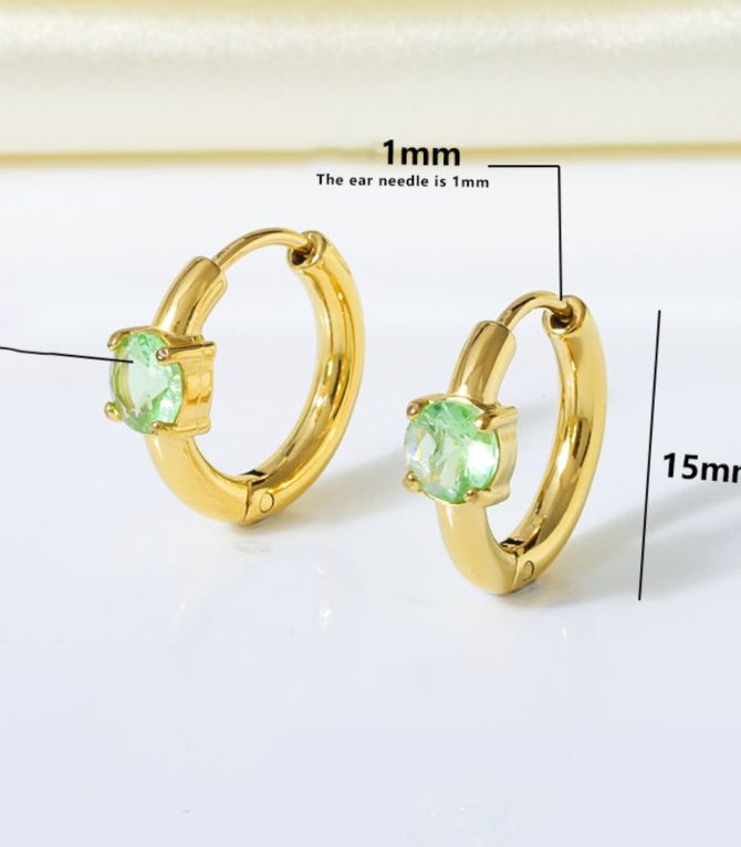 Aretes con zirconias
