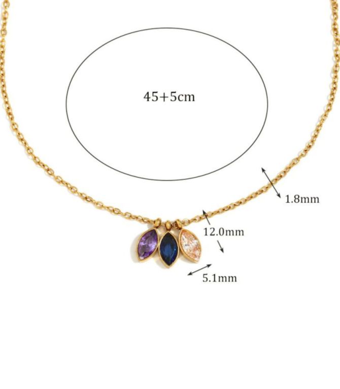 Collar tres ojos