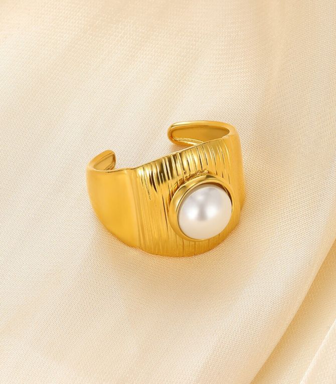 Anillo con perla