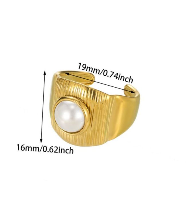 Anillo con perla
