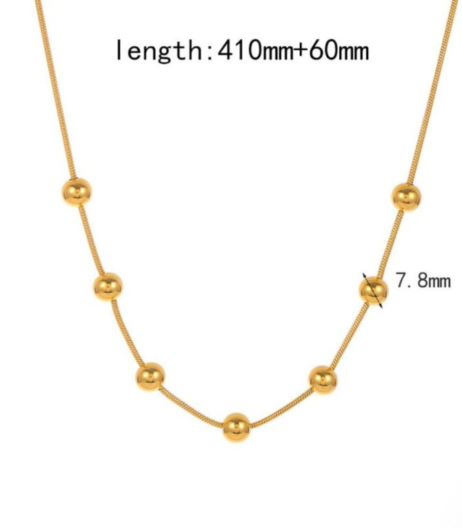 Collar round bead