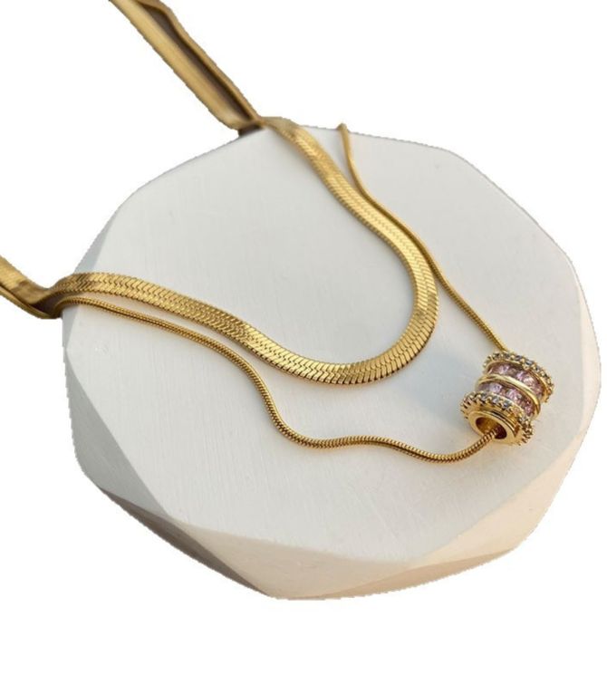 Collar dorado doble layer