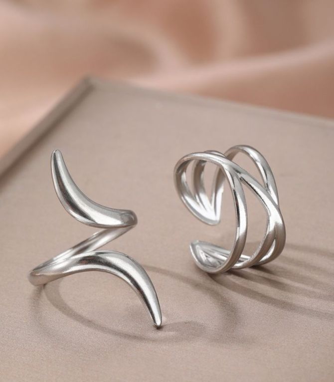 Anillos set plata line