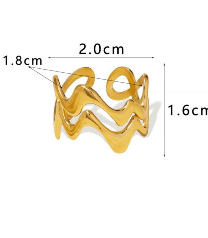 Anillo double wave