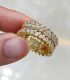 Anillo gold leaf with diamonds 8