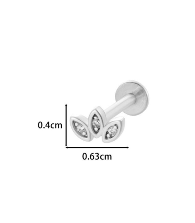 Piercing geométrico plata 5