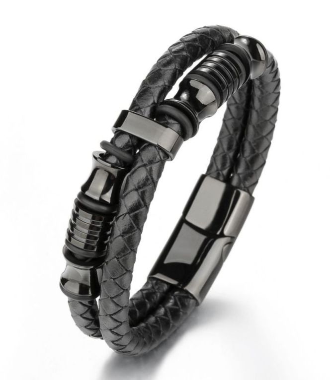 Brazalete cordon tejido