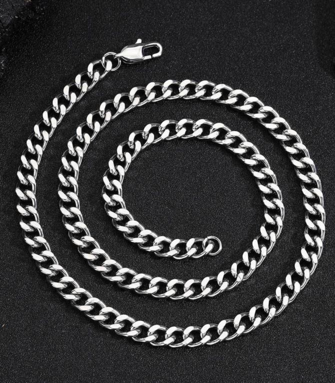 Collar cadena plata 45.7cm