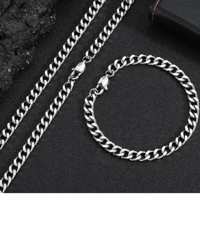Collar cadena plata 45.7cm