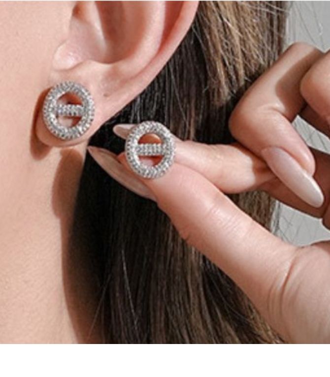 Aretes silver pig nose