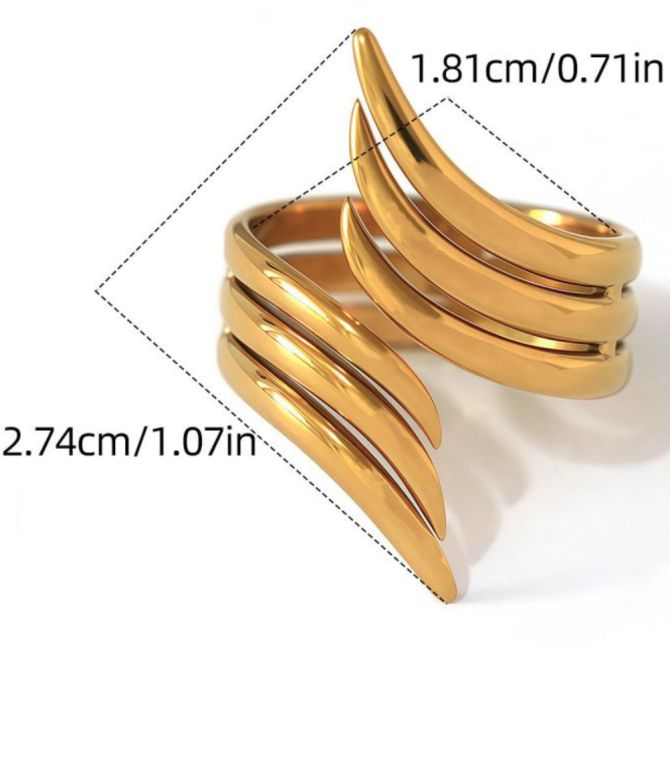 Anillo dorado line
