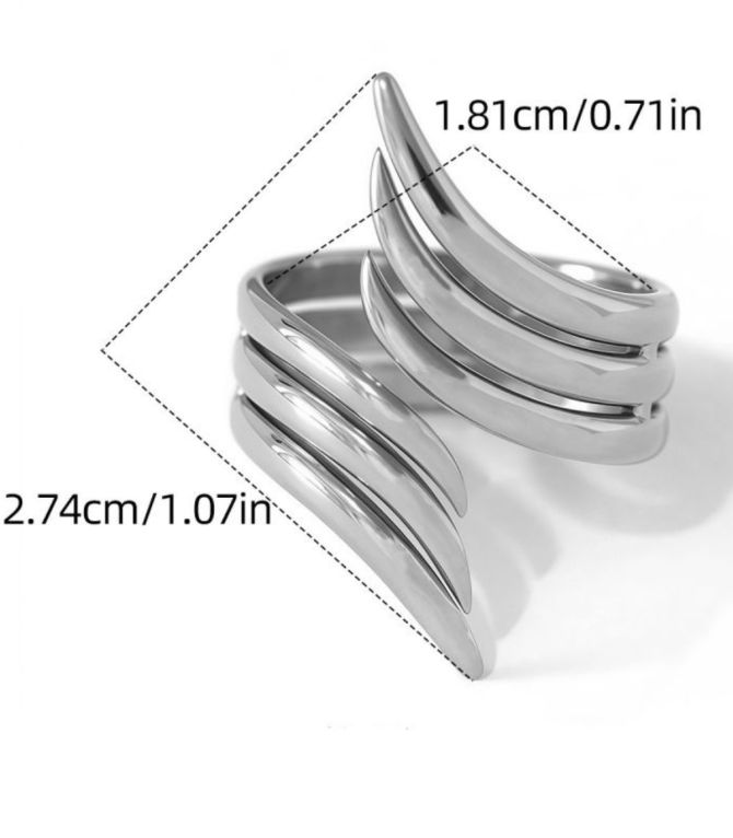 Anillo plata line