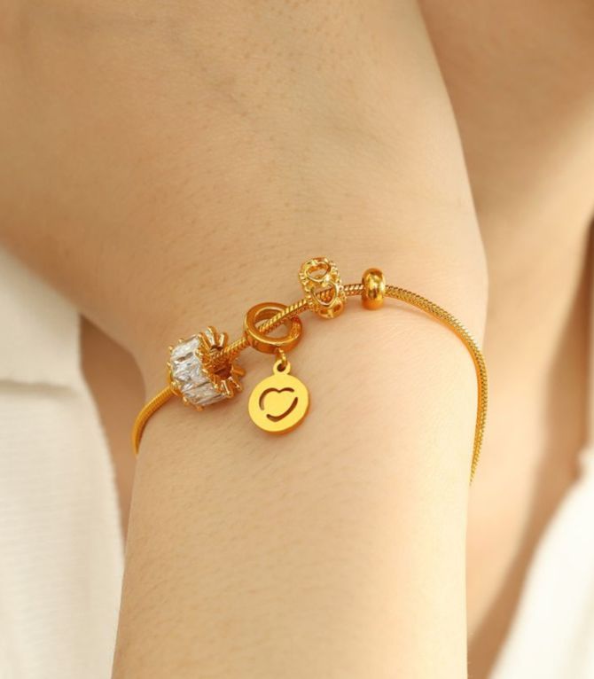 Brazalete diamond charms