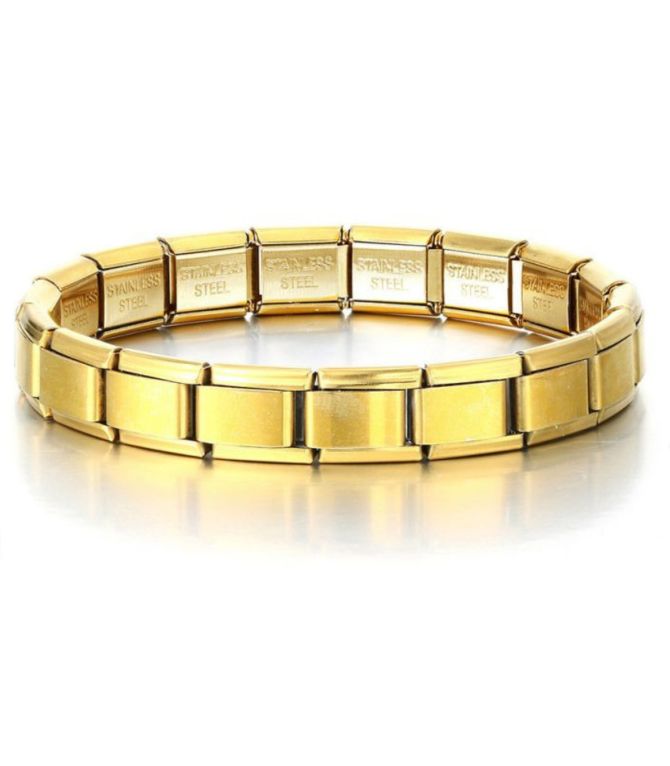 Brazalete italiano dorado