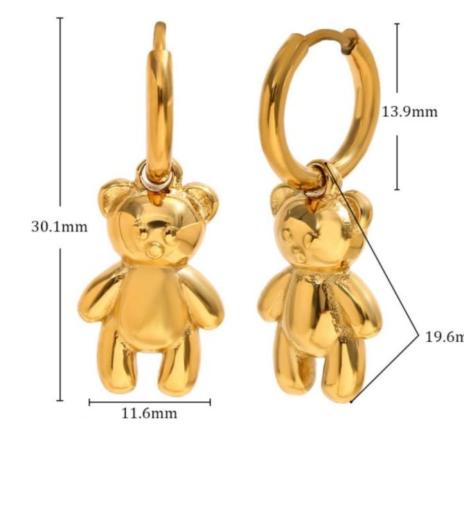 Aretes bear hoop