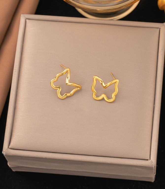 Aretes mariposa