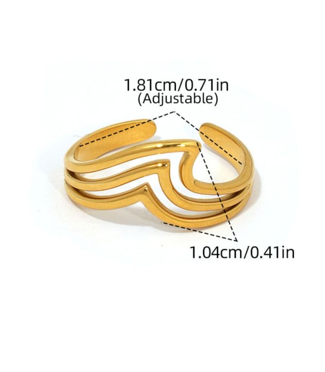 Anillo triple punta