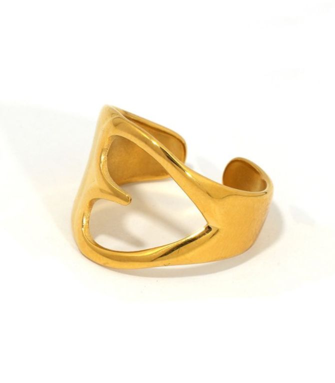 Anillo corazon hueco