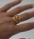 Anillo corazon hueco