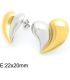 Aretes bicolor corazon