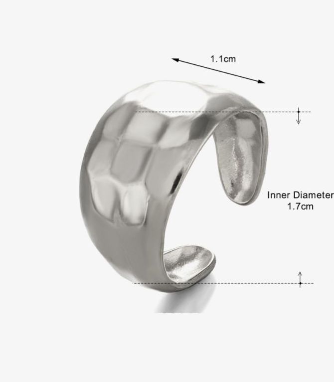 Anillo abierto plata