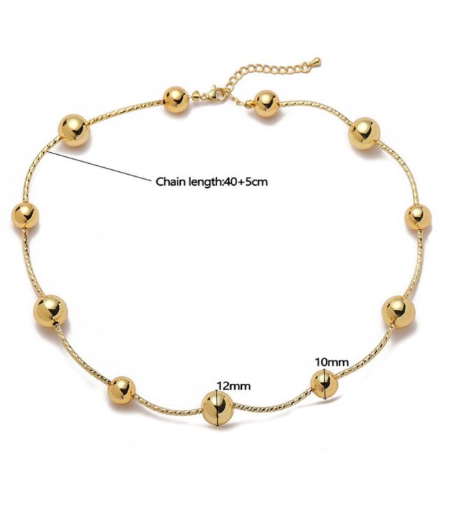 Collar gold bead