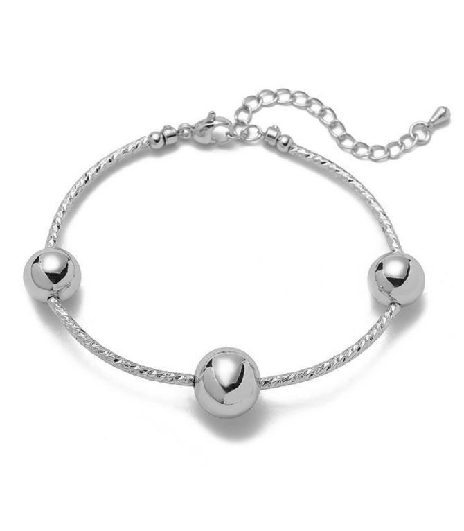 Brazalete silver bead