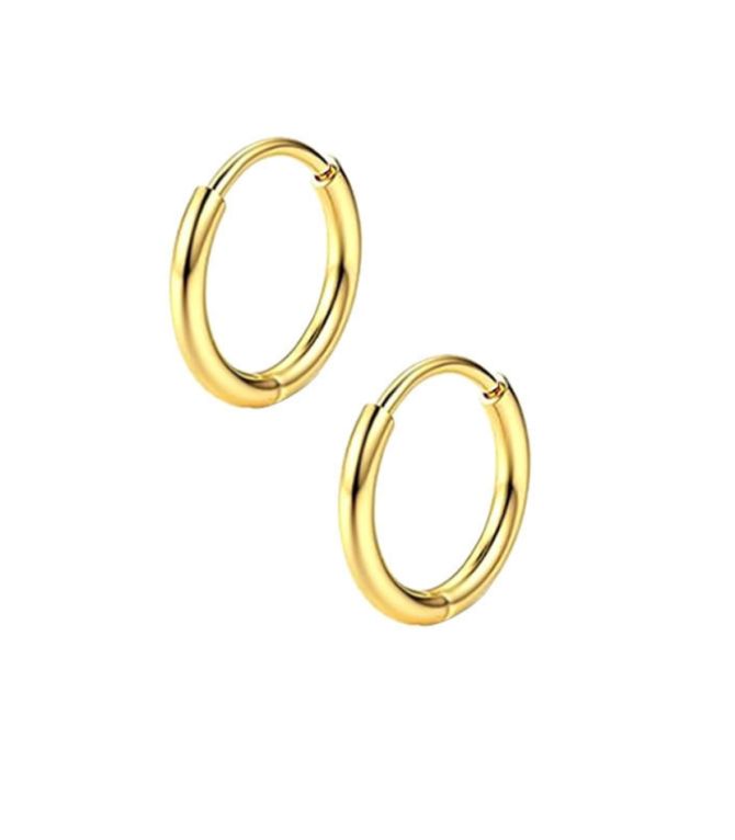 Aretes gold geometric