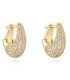 Aretes gold diamond oval