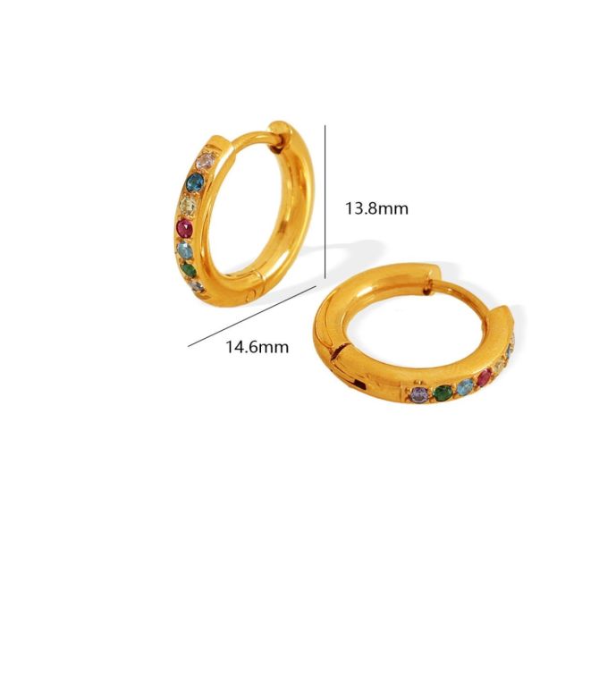 Aretes diamond multicolor