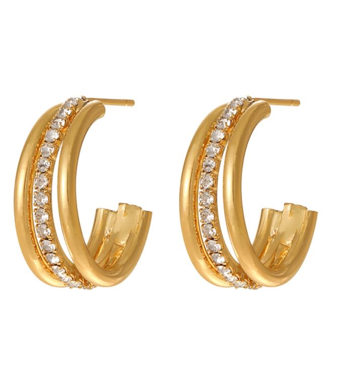 Aretes c con zirconias