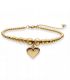 Brazalete gold beaded heart