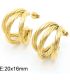 Aretes gold multilayer