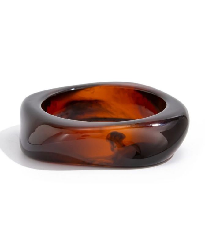 Brazalete dark brown resin