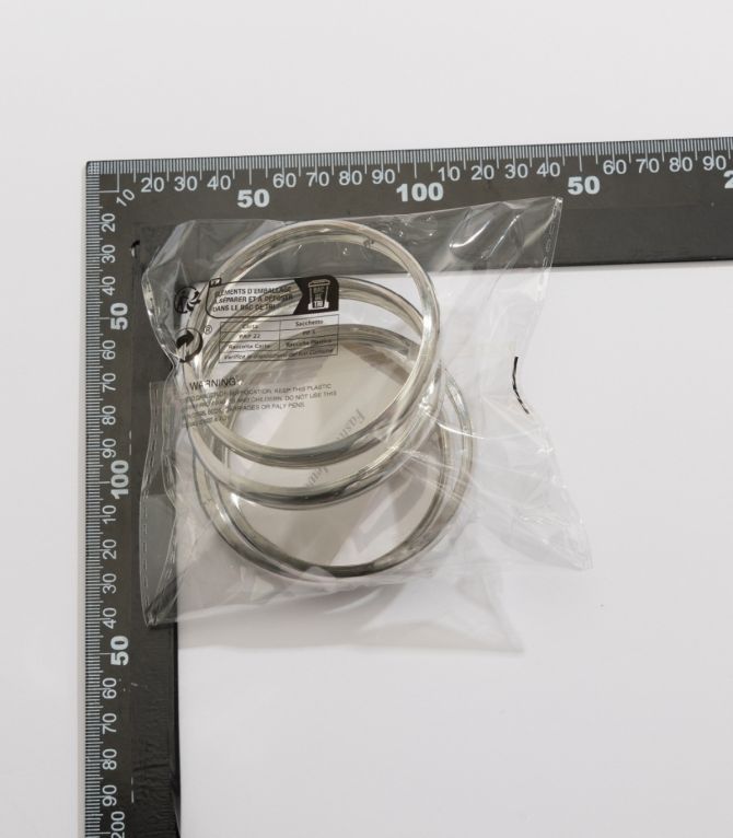 Brazaletes set silver curved