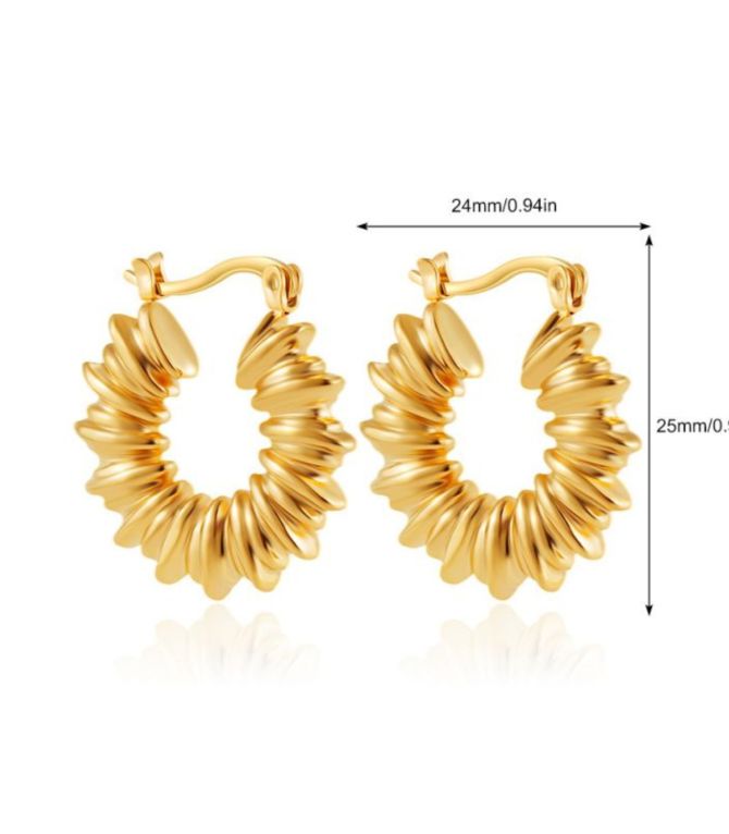 Aretes textured round