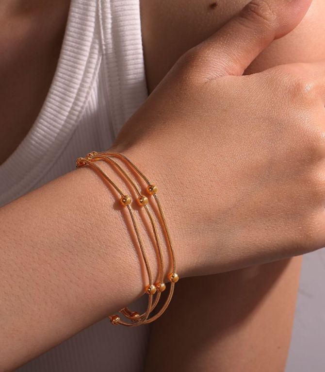 Brazalete bead multilayer