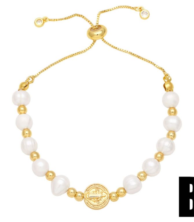 Brazalete san b perlas
