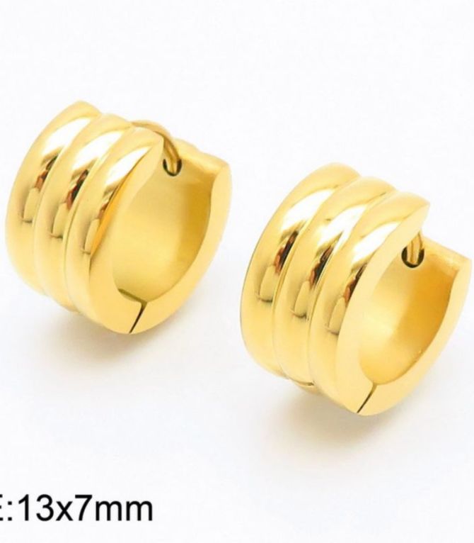 Aretes gold round