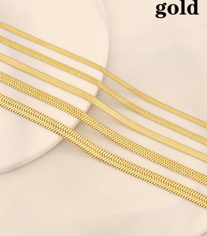 Collar dorado snake 3mm