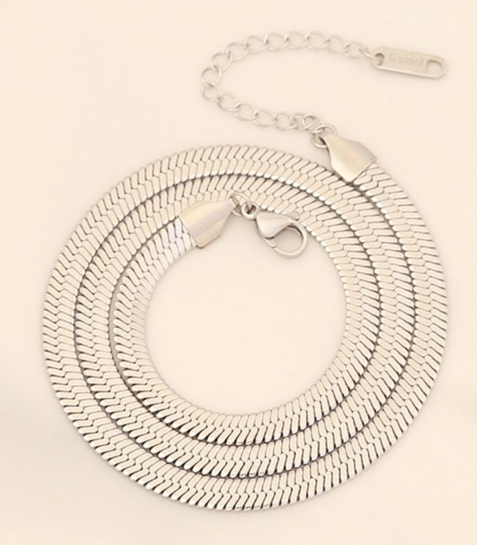 Collar plata snake 4mm