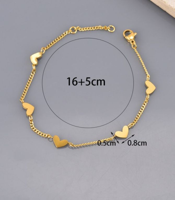 Brazalete corazones
