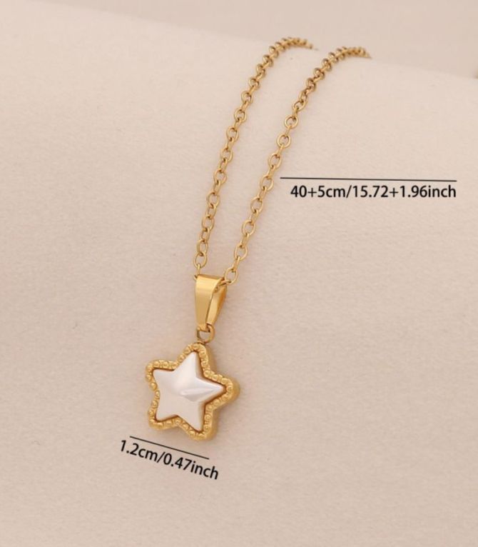 Collar pearl star