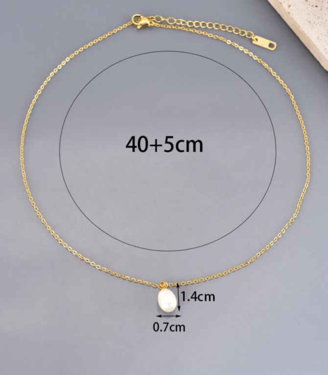 Collar con perla