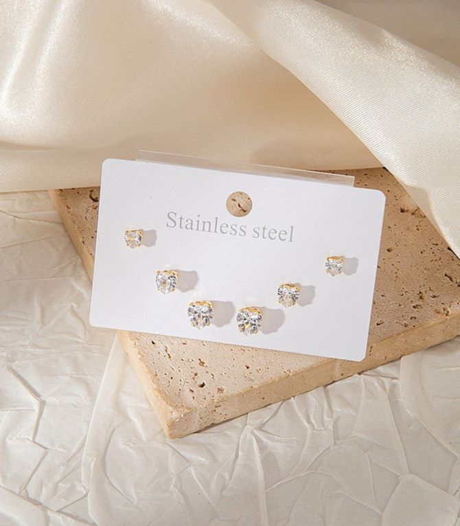 Aretes set dorados