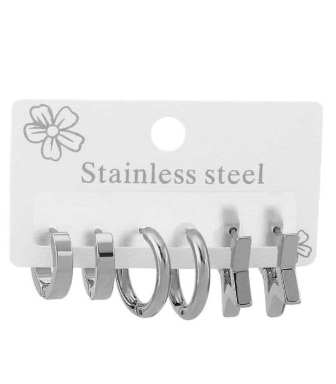Aretes set plata estrella
