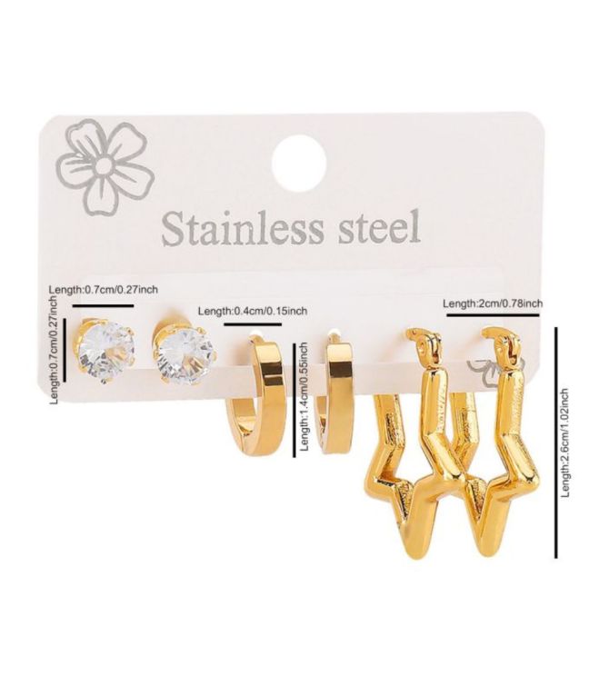 Aretes set pentagram
