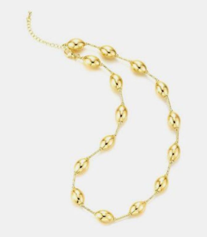 Collar gold beaded
