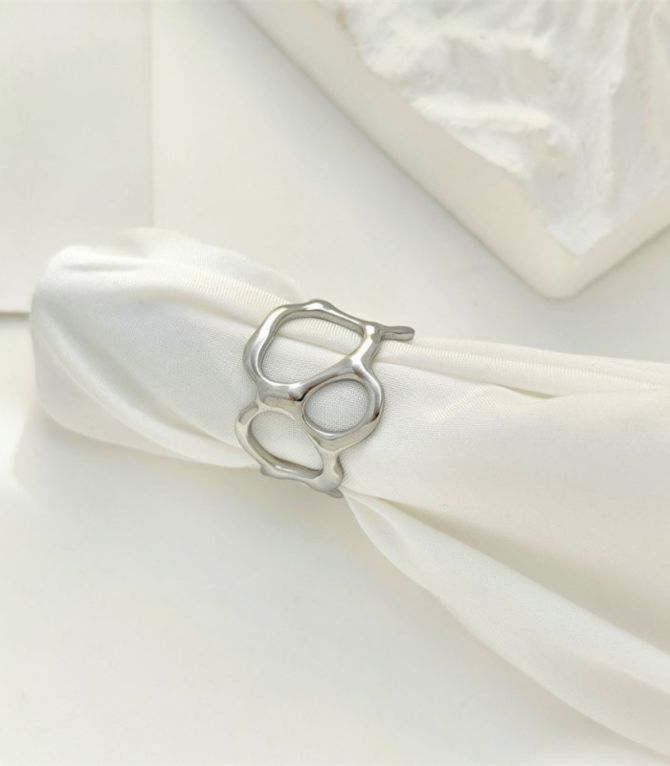 Anillo silver hollow