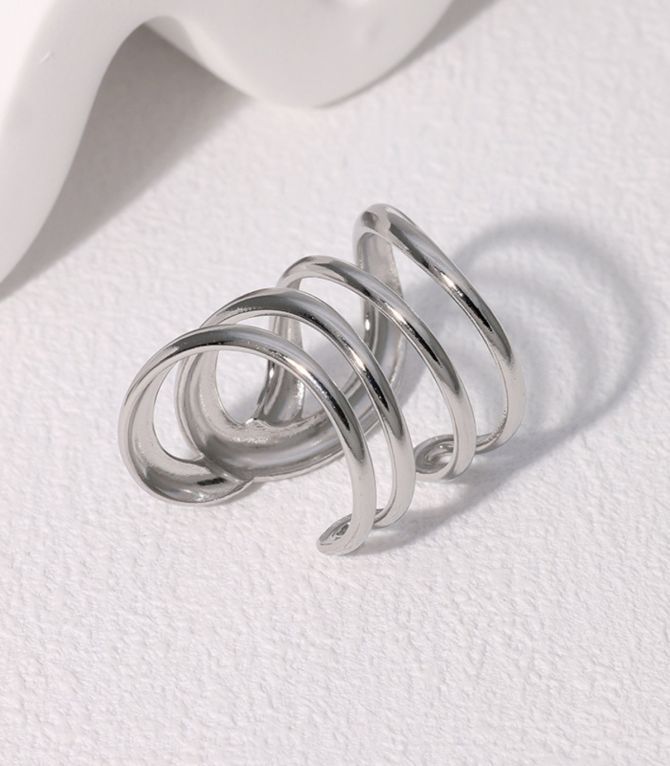 Anillo plata line